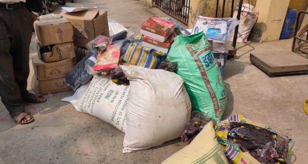 रौतहट प्रहरीद्धारा करिब ३ लाखको भन्सार छलीका विभिन्न सामग्री भन्सार कार्यालय पठाइयो