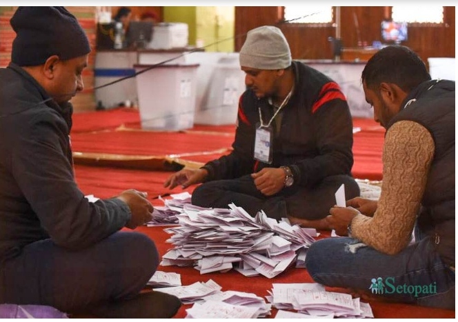 समानुपातिकतर्फ ३२ लाख मतगणना सकियो ।