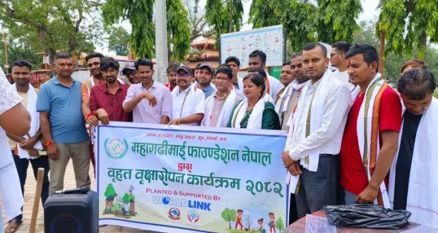 महागढ़ीमाई फाउण्डेशनले गर्यो  विश्व प्रसिद्ध गढ़ीमाई मन्दिर परिसरमा बृहत वृक्षारोपण