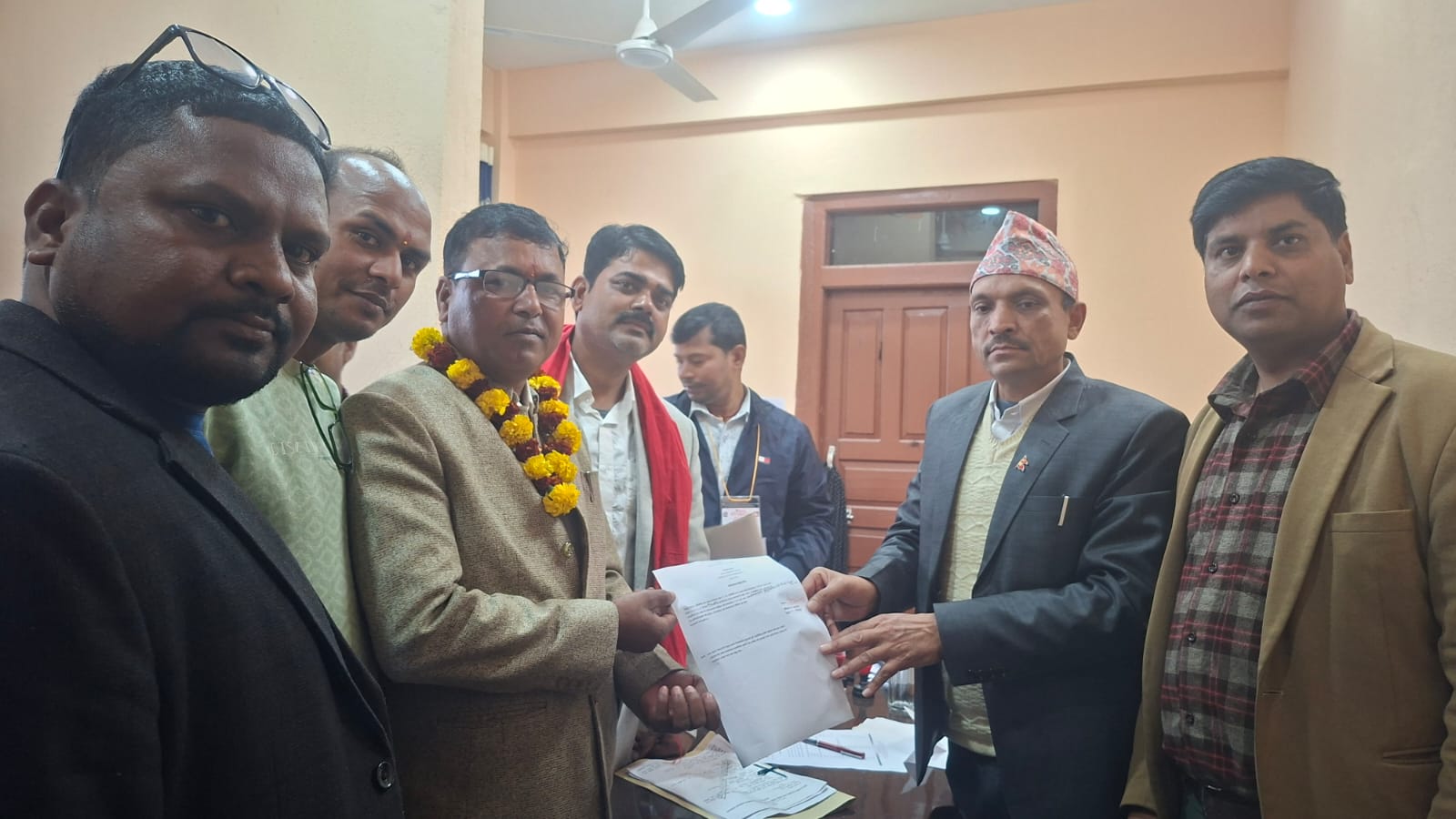 जसपा नेपाल रौतहट क्षेत्र नं. २ का उम्मेदवार राम अशिष राय यादवको मनोनयन दर्ता