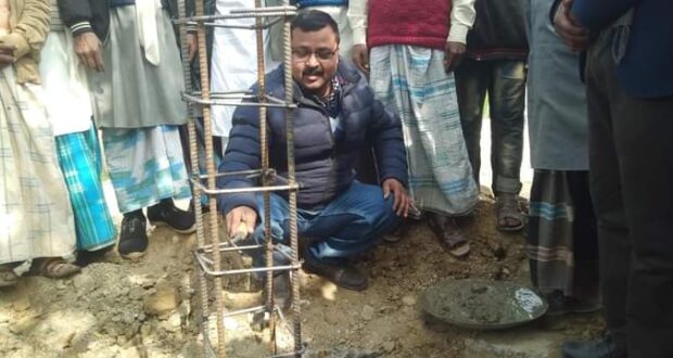 राजपुर न.पा वडा ७ अकोलवामा कब्रस्तानको शिल्यानास