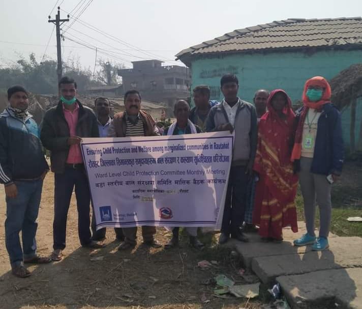 पिप्रा पोखरियामा बाल संरक्षणको घरदैलो कार्यक्रम