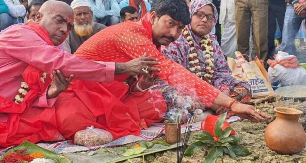 इशनाथ नपाको आफनै भवन निर्माणका लागि मेयर मेहताद्धारा कार्यालय भवनको शिलान्यास