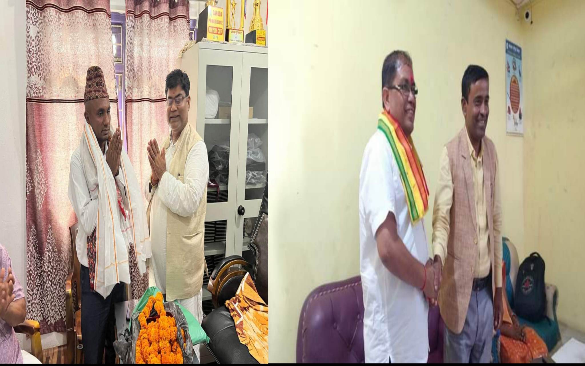 रौतहटको गरुडा र बौधिमाईमा नयाँ हाकीमले सम्हाले जिम्मेवारी ।