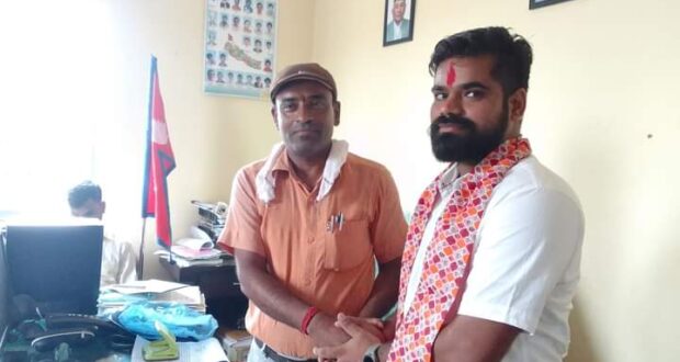 बौधिमाईमा प्रमुख प्रशासकीय अधिकृत संदेश यादवलाई स्वागत ।