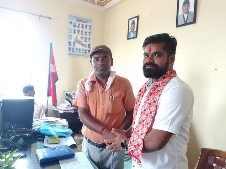 बौधिमाईमा प्रमुख प्रशासकीय अधिकृत संदेश यादवलाई स्वागत ।