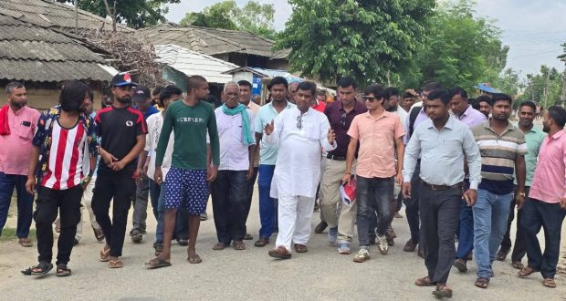 वृन्दावनको प्रशासकीय भवन निर्माण कार्यको लागि नगर प्रमुख कुर्मीद्वारा स्थलगत निरीक्षण