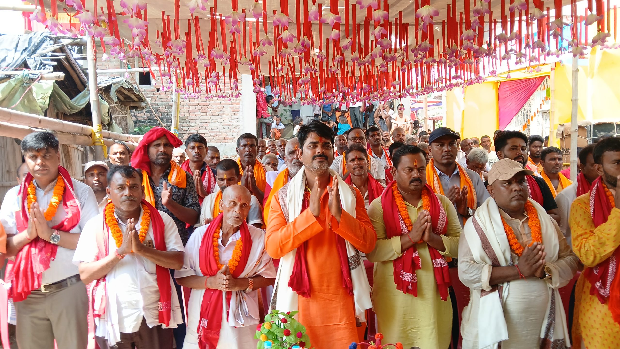 बौधिमाईको ३ स्थानमा पूर्व मेयर यादवद्वारा दुर्गा माताको नेत्र मिलन समारोह उद्घाटन तथा शुभकामना