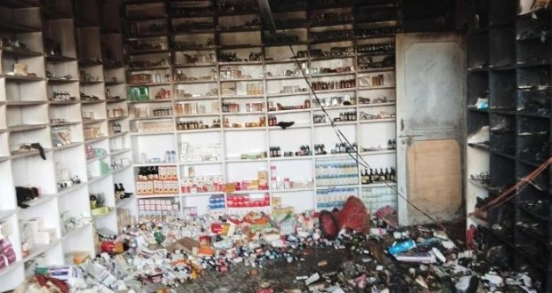 कार्यवाहक नगरप्रमुख खातुनको औषधी पसलमा आगजनी, करोडौंको क्षति