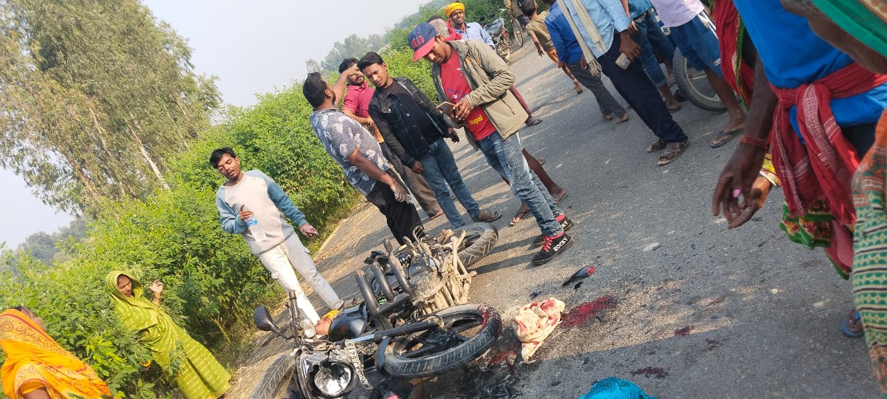 बौधिमाईको भोवाली चौक सडक खण्डमा मोटरसाइकिल दुर्घटना दुईटै चालकको अवस्था गम्भीर