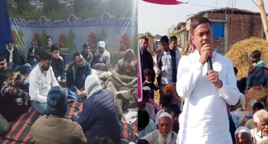 रामपुर खाप छोटी भंसार नाका खोल्न माग गर्दै जारी अनसनमा डा. फिरदोश आलमको समर्थन