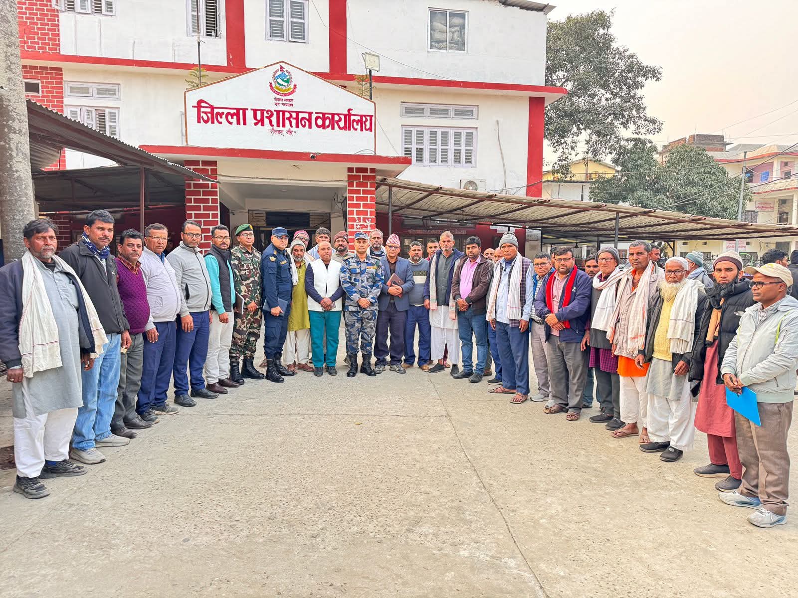 परोहाको रामपुर गाउँ घटनाबारे सर्वपक्षीय बैठक, तीनबुँदे सहमति