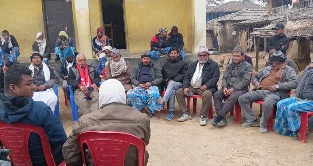 गुजरा-७ मा जसपा नेपालका उम्मेदवार गोविन्द चौधरीको जनसम्पर्क अभियान