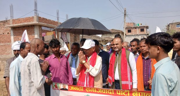 रौतहट-३ मा परिवर्तनको सन्देश : सन्तपुरमा गोविन्द चौधरीको भव्य घरदैलो