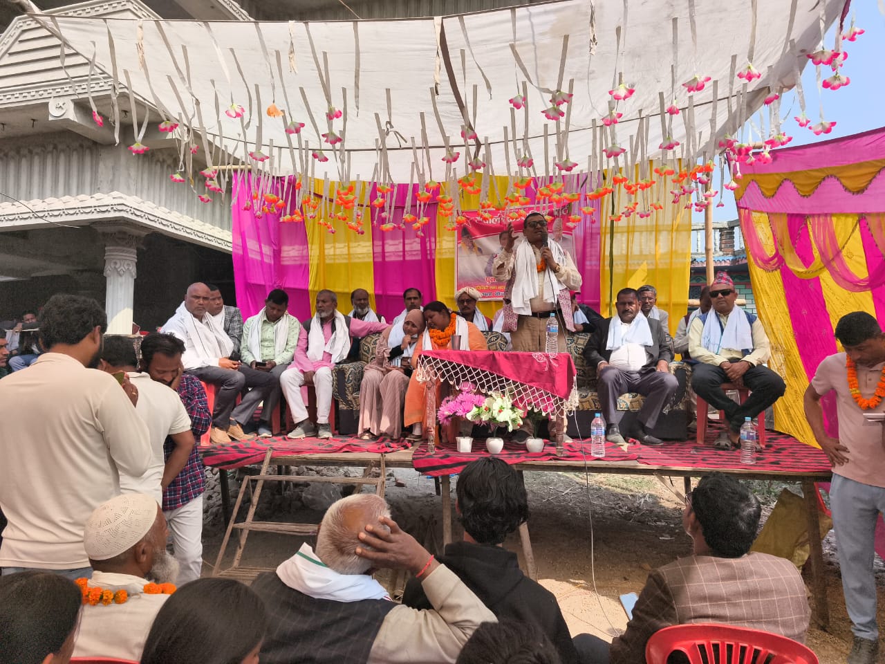 रौतहट-३ मा पूनम यादवको घरदैलो र कोण सभा सम्पन्न, सन्तपुरमा उत्साहजनक सहभागिता