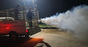 डेंगु-मलेरियाबाट जोगिन नगर प्रमुख कुर्मी सक्रिय,वृन्दावनमा लामखुट्टे नियन्त्रणका लागि विषादी छर्ने अभियान तीव्र