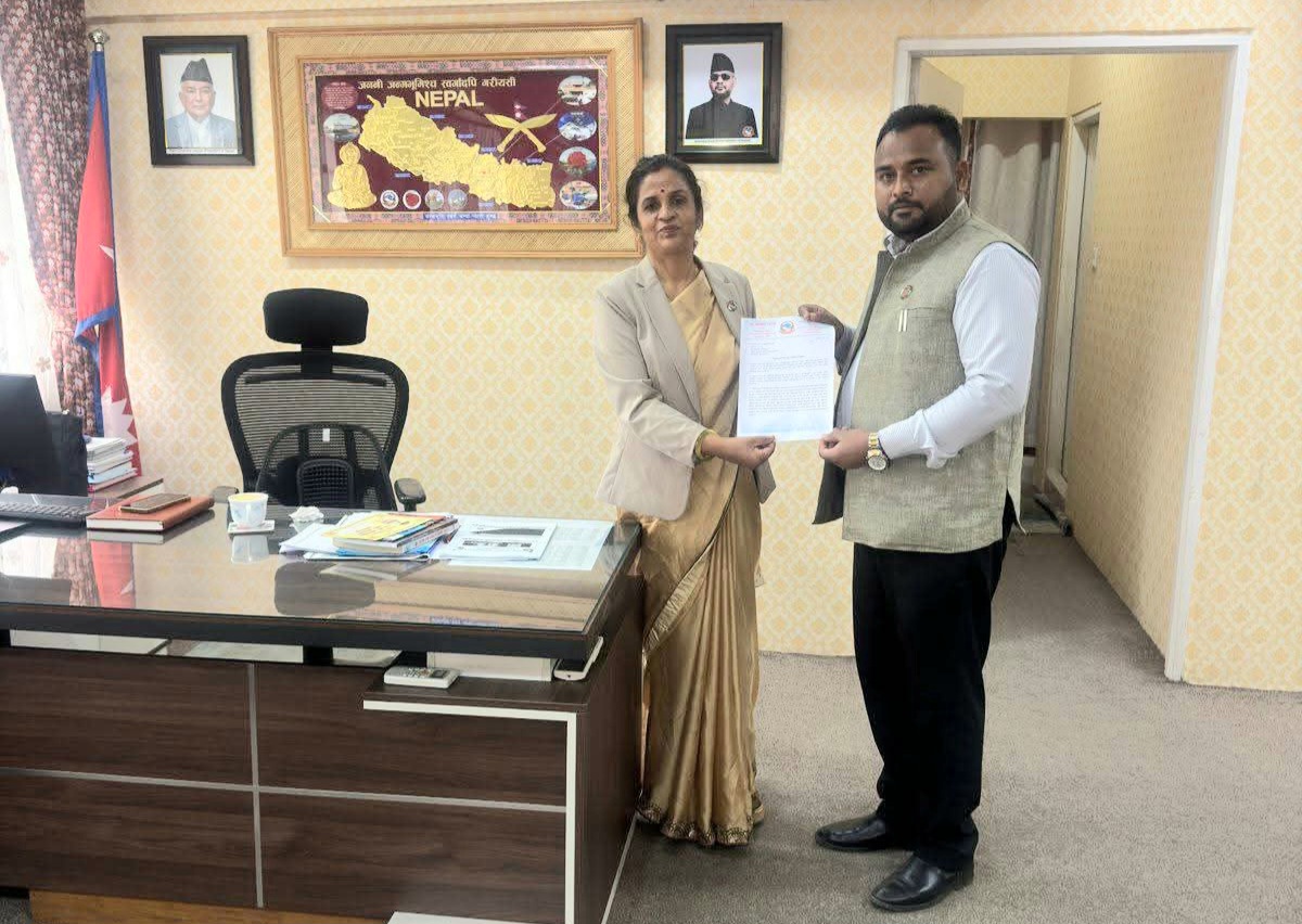 मधेशको औद्योगिक विकासका लागि मन्त्री पटेलको पहल, संघीय मन्त्रालयमा महत्वपूर्ण मागसहित पत्र पेश
