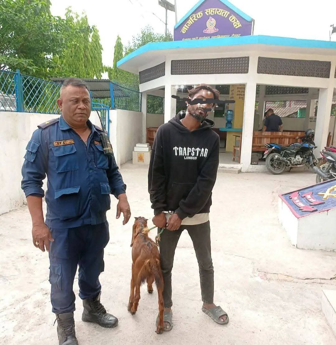 रौतहटमा बोका चोरी गर्ने युवक पक्राउ, प्रहरीले गर्‍यो सफल उद्धार