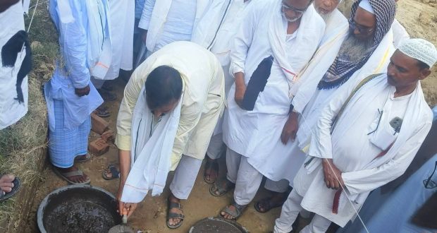 राजपुर नपाको राजिक चौकमा अमना मस्जिद निर्माण कार्यको शिलान्यास सम्पन्न